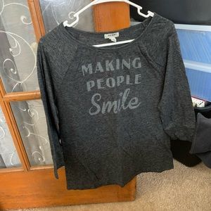 Women’s old navy 3/4 sleeve shirt size L